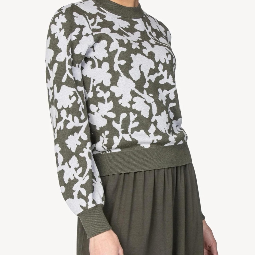 Lilla P Black and Gray Patterned Sweater